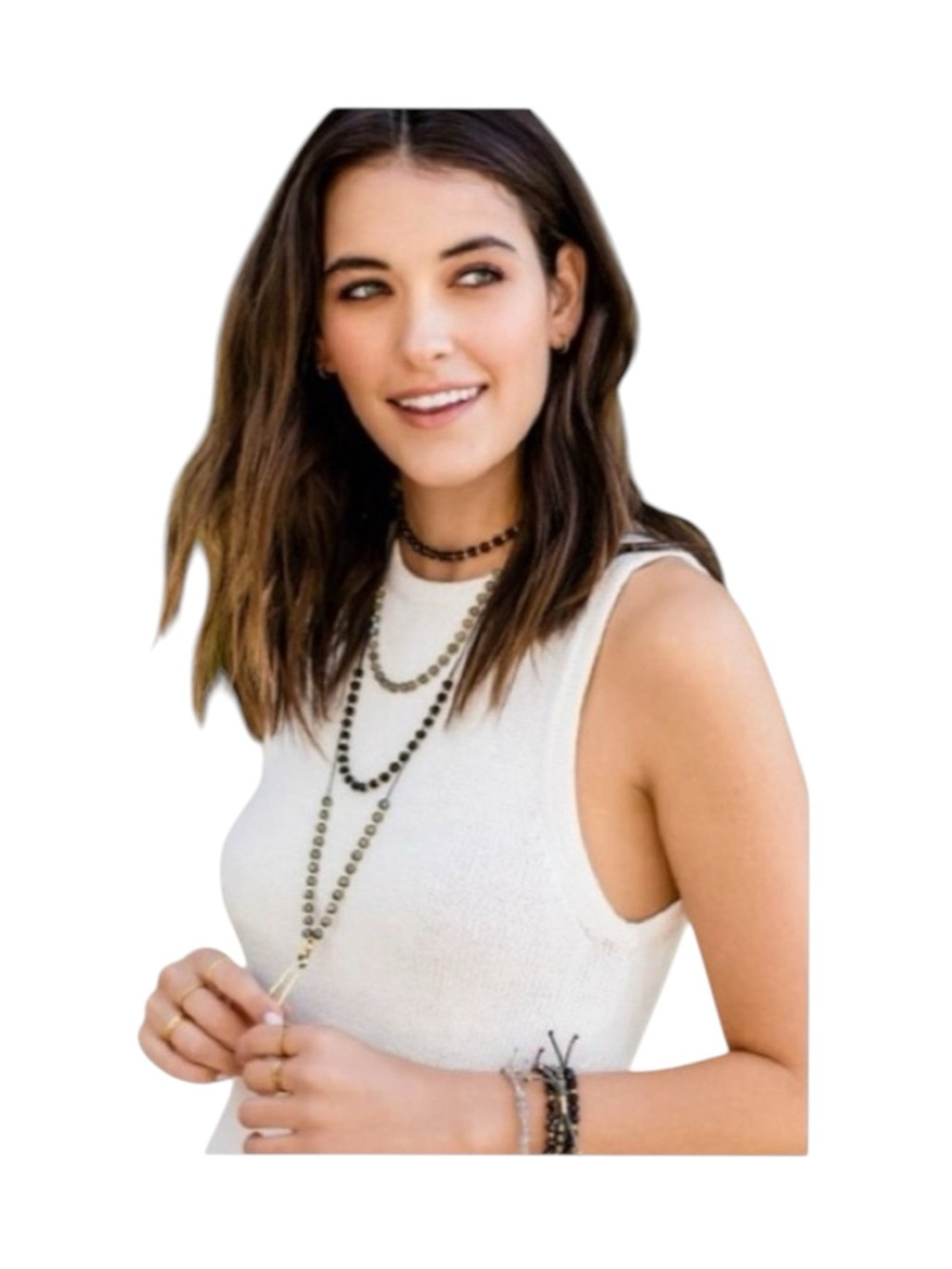 new Gorjana ϟ Pyrite Gem Beaded Necklace ϟ 18K Silverplated ϟ Energy Spiritual - Picture 7 of 13